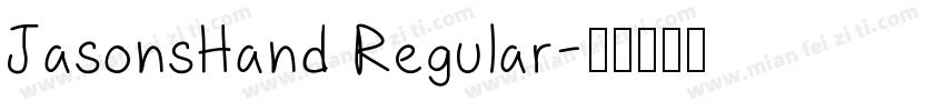 JasonsHand Regular字体转换